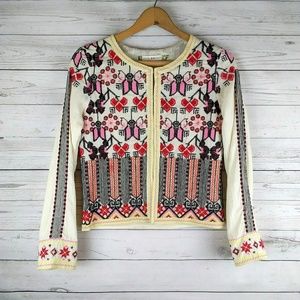 Anthropology Chelsea and Violet Embroidery Top